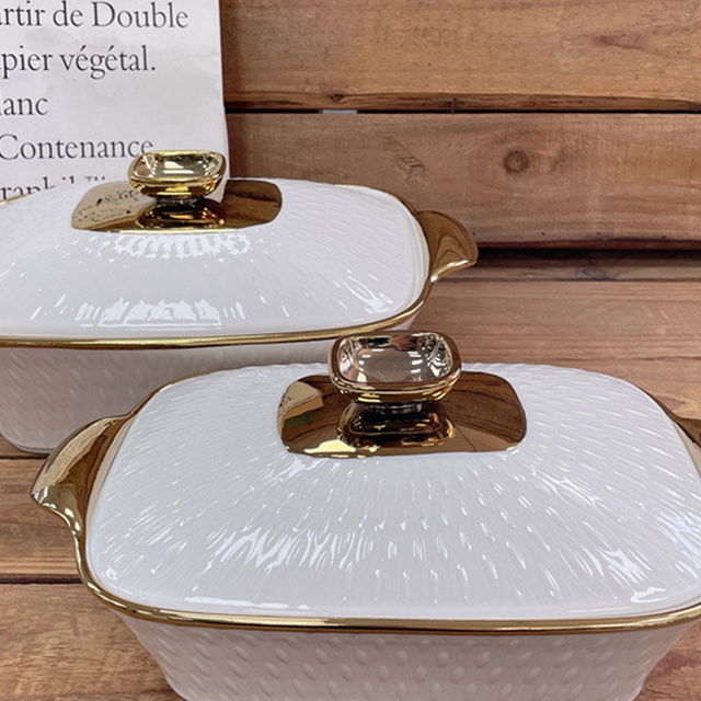 french ceramic white large soup bowl details