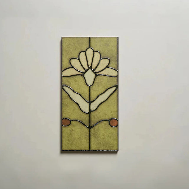 french retro bathroom enamel relief wall tile gulan