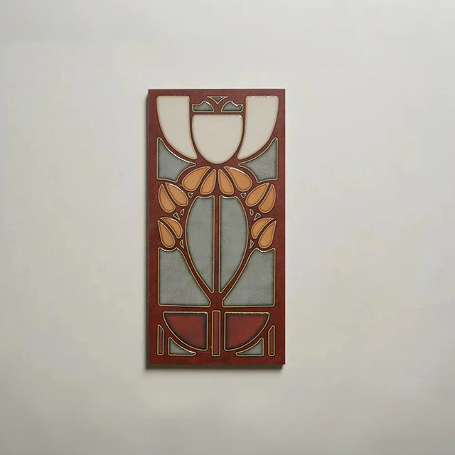 french retro bathroom enamel relief wall tile kashgar