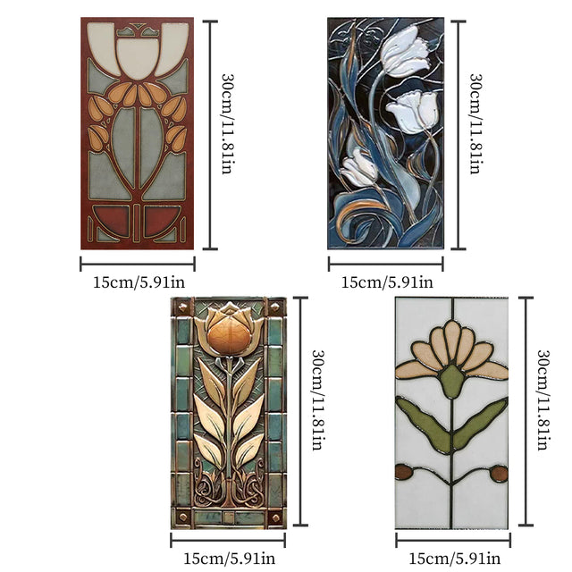 french retro bathroom enamel relief wall tile size chart