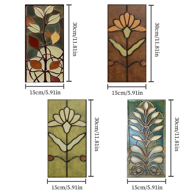 french retro bathroom enamel relief wall tile size chart