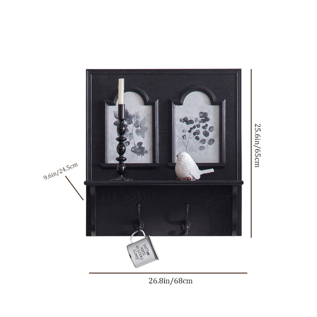 french vintage wooden black wine rack wall shelf size chart