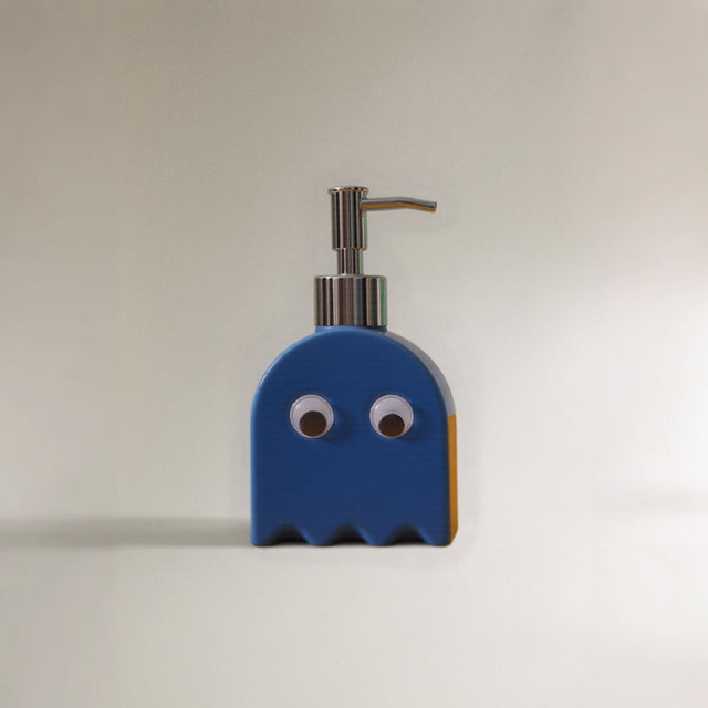 ghost shaped ceramic press-type dispenser bottle