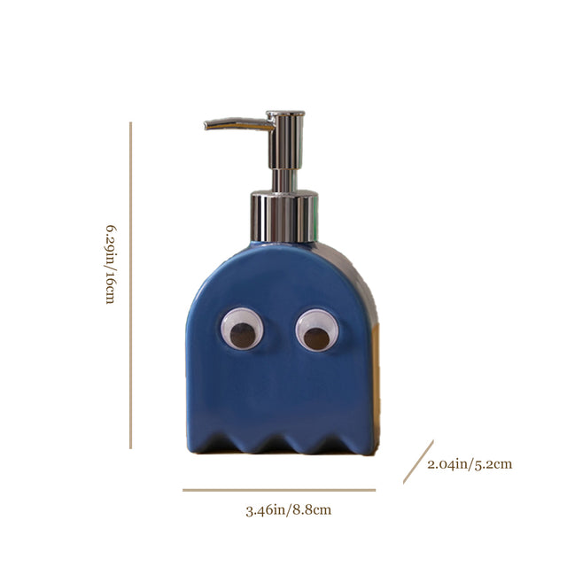 ghost shaped ceramic press-type dispenser bottle size chart