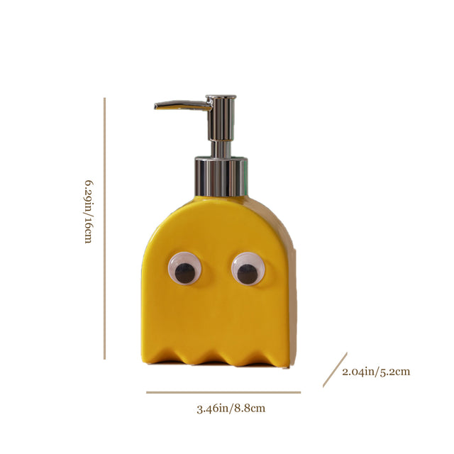 ghost shaped ceramic press-type dispenser bottle size chart