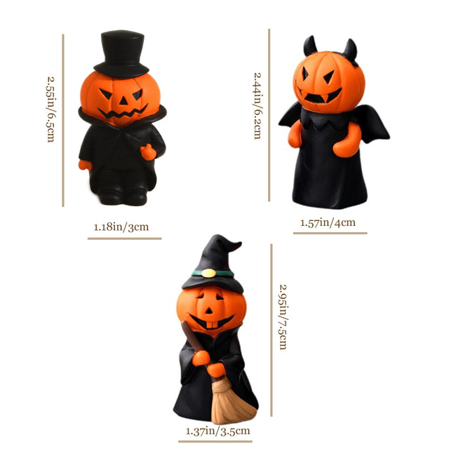 ghost witch doll resin figurine bad pumpkin ghost size chart