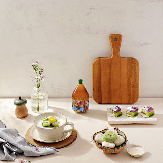 glass christmas hat candy jar with lid together with desserts