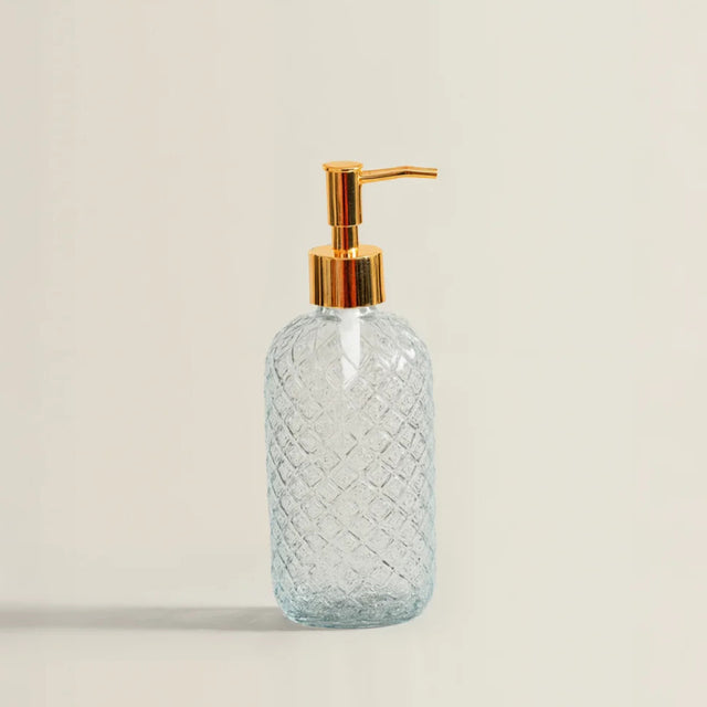 glass dispenser pump clear bottles