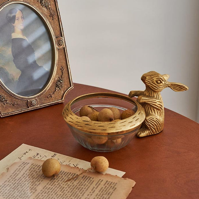 glass-fruit-bowl-with-a-brass-rabbit-scene-0530