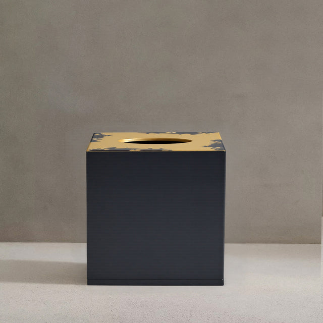 gold lacquer tissue box cover