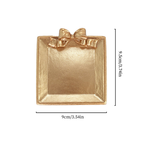 gold square resin tray size chart
