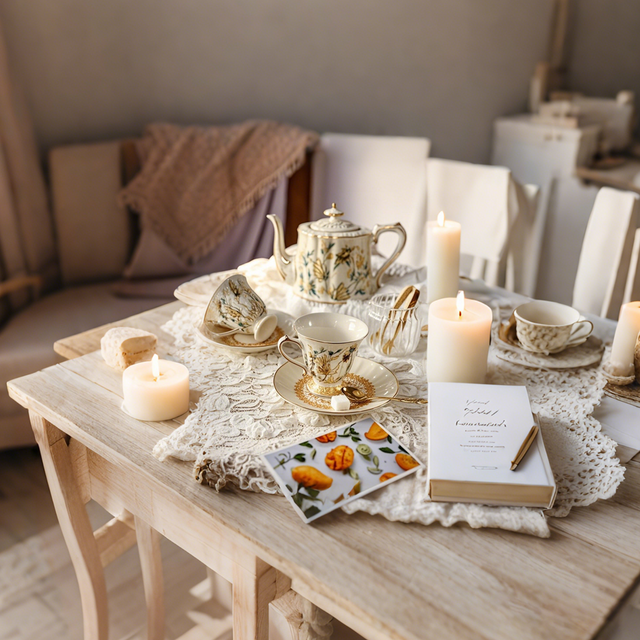 golden-ceramic-coffee-cup-scene