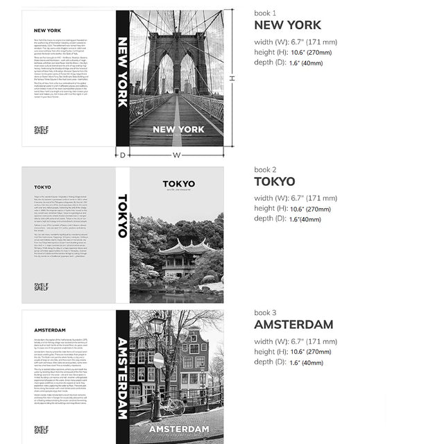 grey decor book size chart