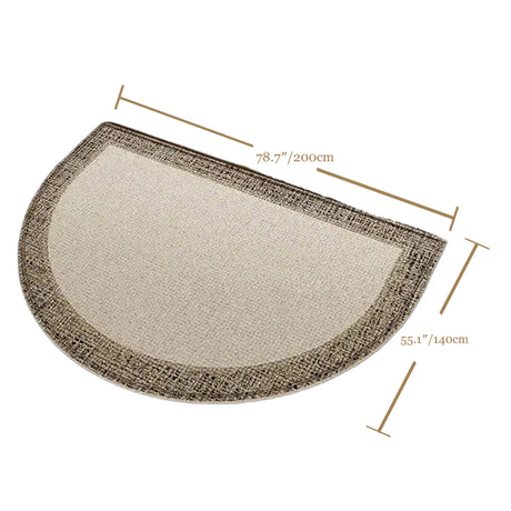 half round doormat size chart