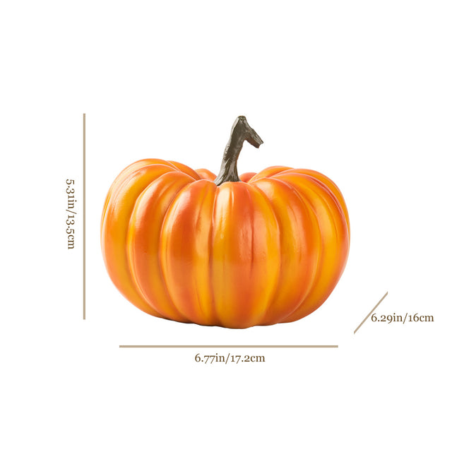 halloween resin pumpkin decor size chart