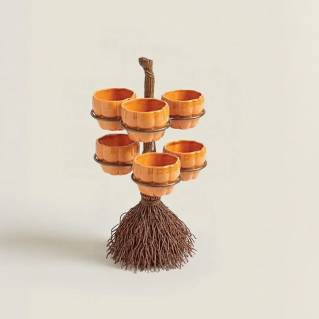 halloween resin pumpkin serving bowls