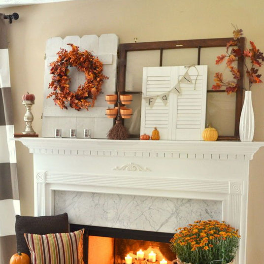 halloween resin pumpkin serving bowls on fire place