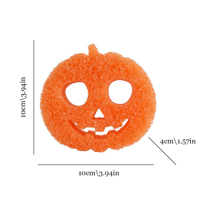 halloween series smiling scrubber sponge size chart