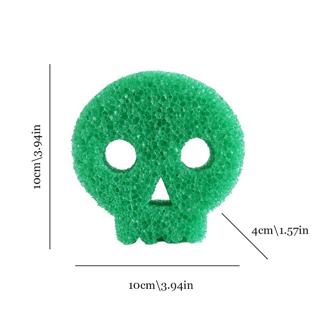 halloween series smiling scrubber sponge size chart