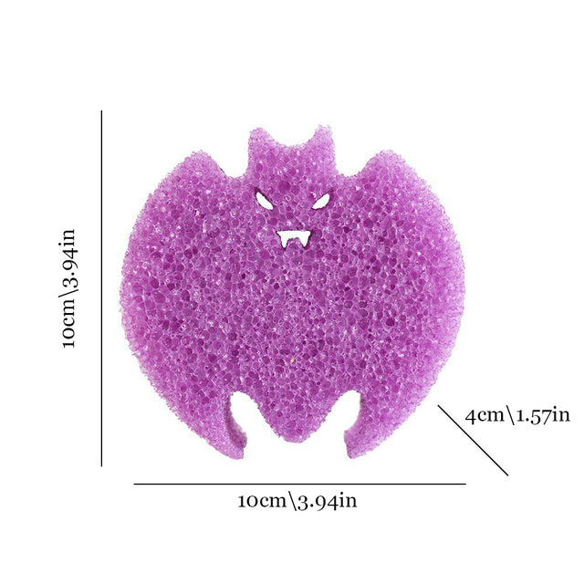 halloween series smiling scrubber sponge size chart