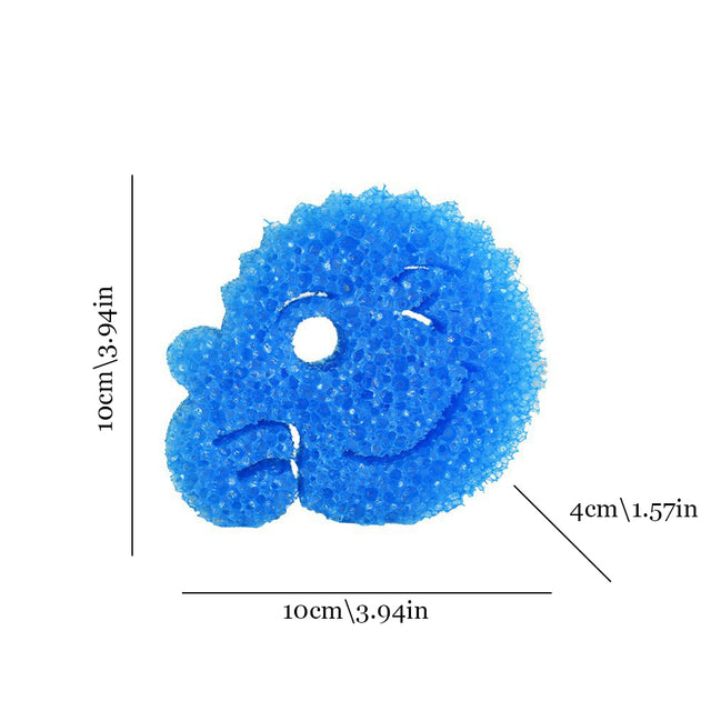 halloween series smiling scrubber sponge size chart