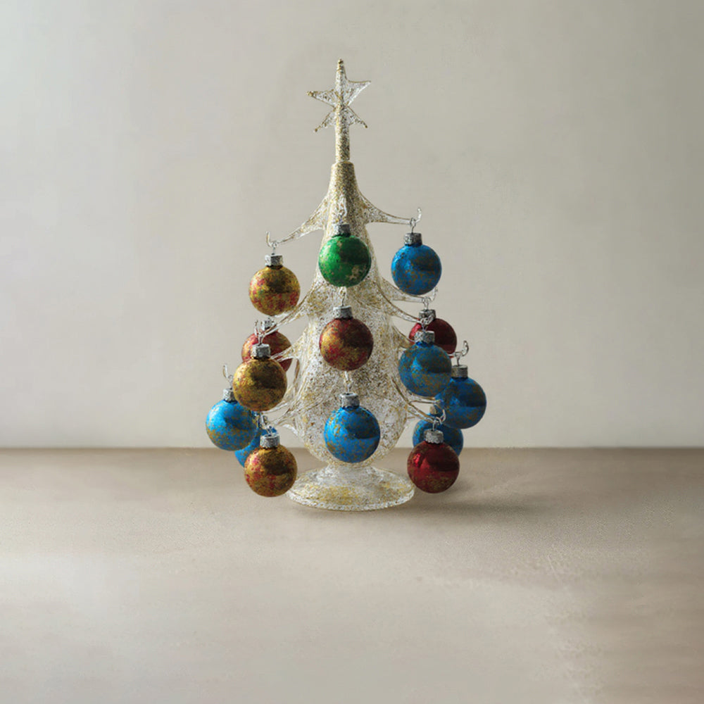 hand blown glass christmas tree
