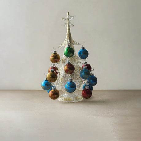 hand blown glass christmas tree