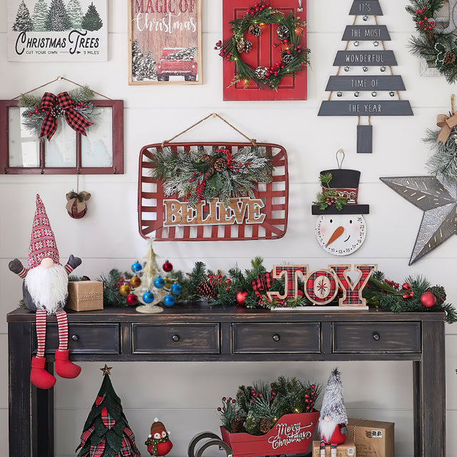 hand blown glass christmas tree as christmas on table