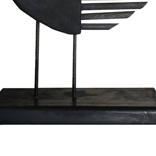 handcrafted wooden fan shaped decorative ornament details