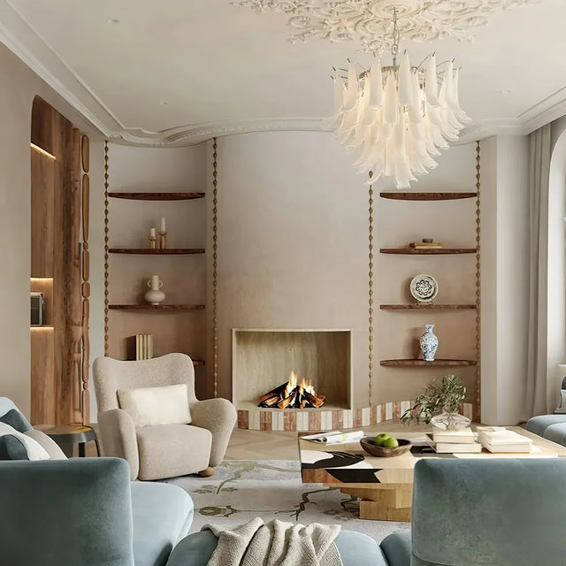 handcrafted wooden heart shaped decorative serving tray on the table