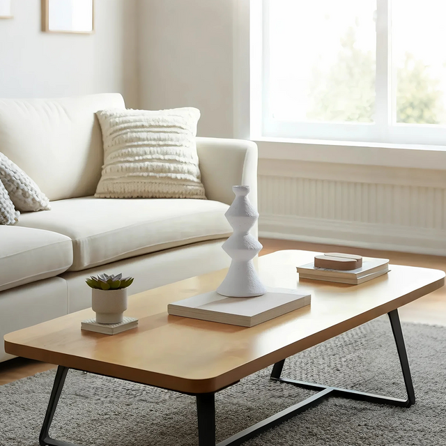 handmade vintage ceramic candle holder in the living room