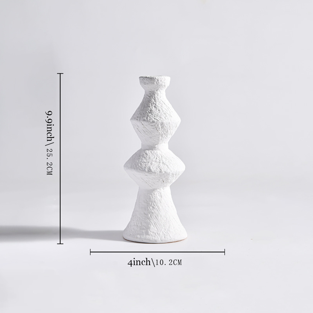 handmade vintage ceramic candle holder size chart