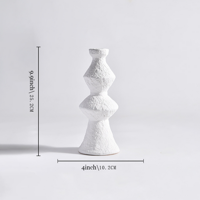 handmade vintage ceramic candle holder size chart