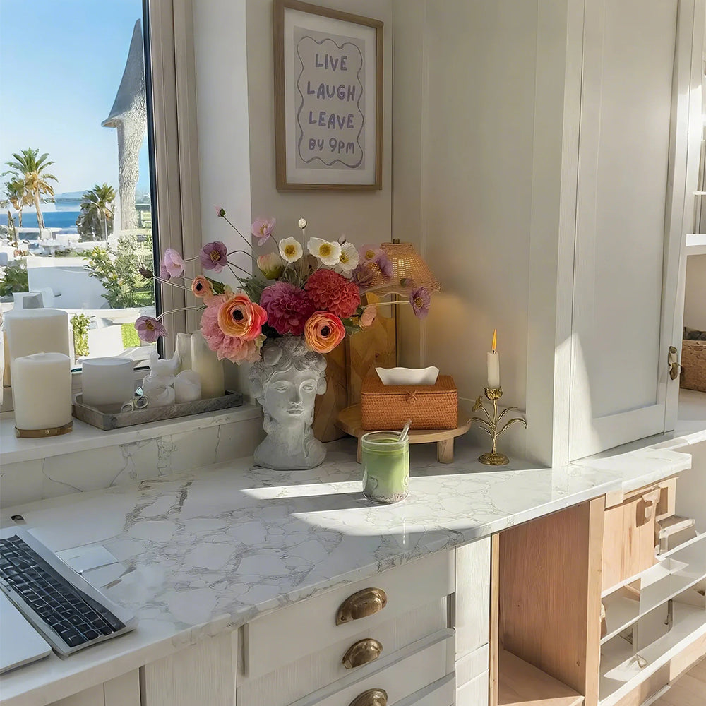 handwoven rattan natural brown tissue box on the table