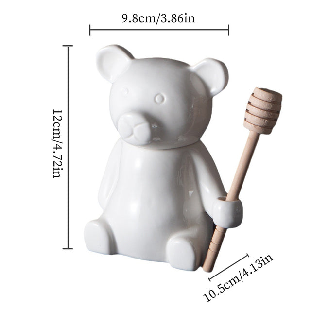honey jar with stirring rod size chart