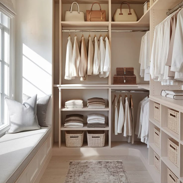 horsehair leather brown decorative storage box in the wardrobe