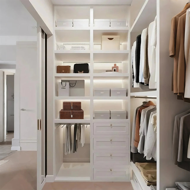 horsehair leather brown decorative storage box in the wardrobe