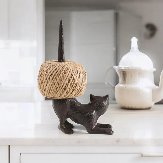 iron cat thread spool for decoration