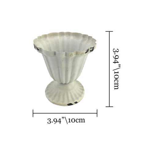 iron vase size chart