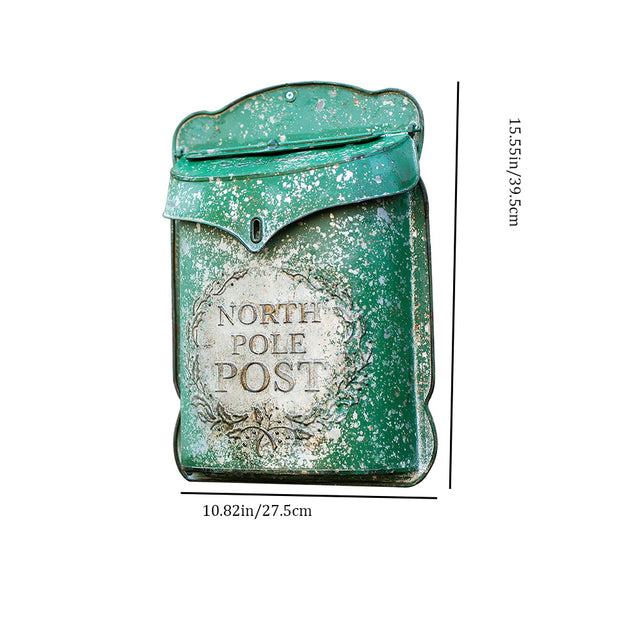 iron wall mailbox size chart