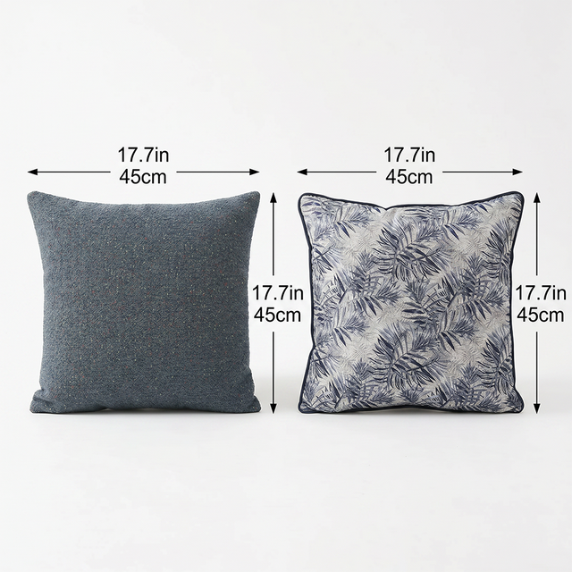 jacquard throw pillows dimensions size chart