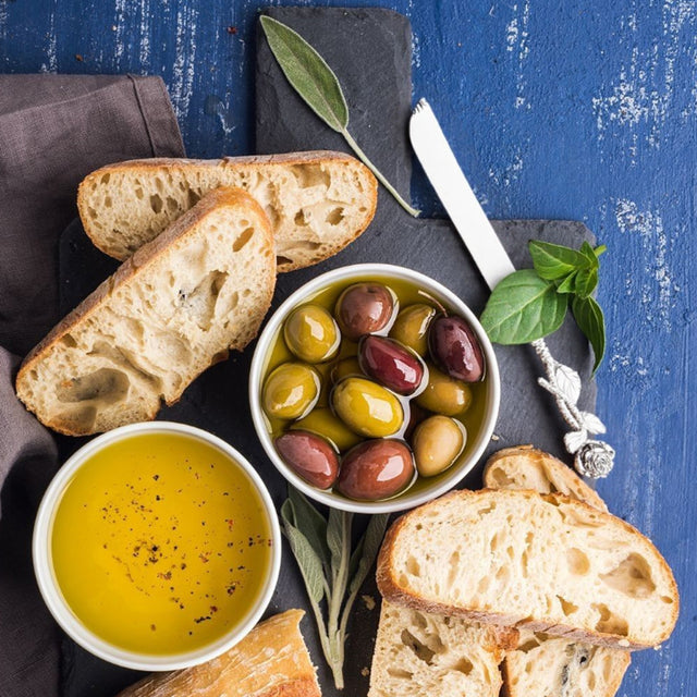knife and cake server on the table