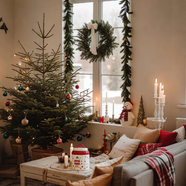 large airtight christmas cookie jars ceramic storage containers in living room