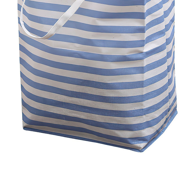 large foldable laundry basket with easy carry handles details