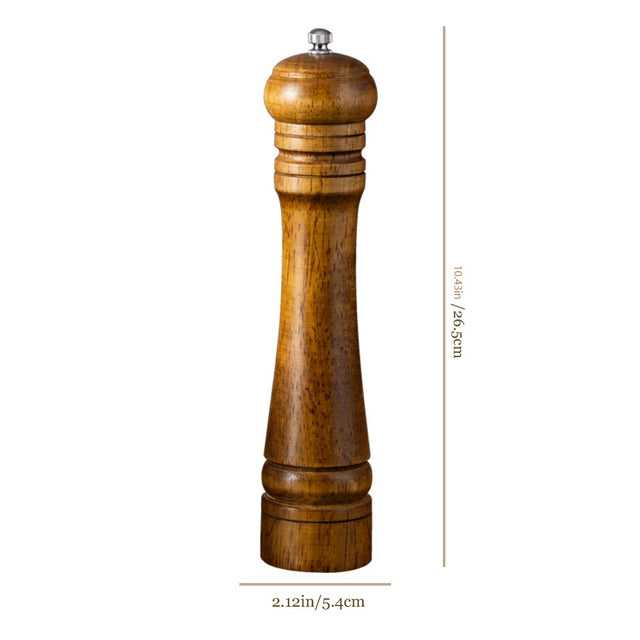 large pepper grinder manual control size chart