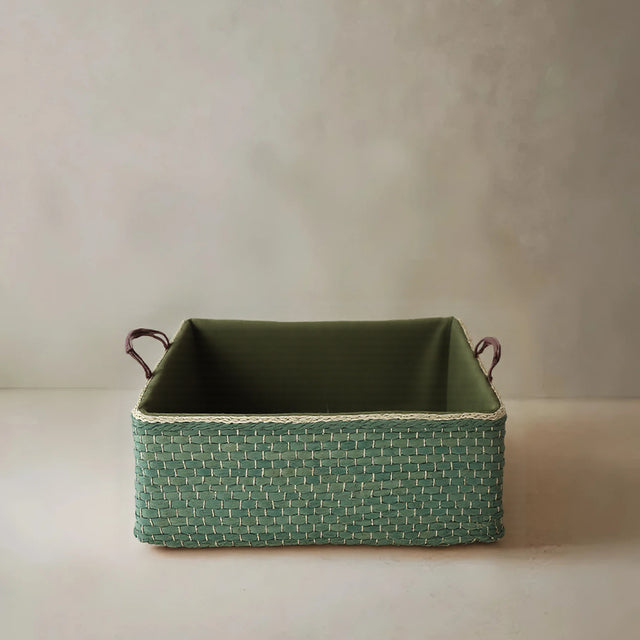 large wicker storage basket
