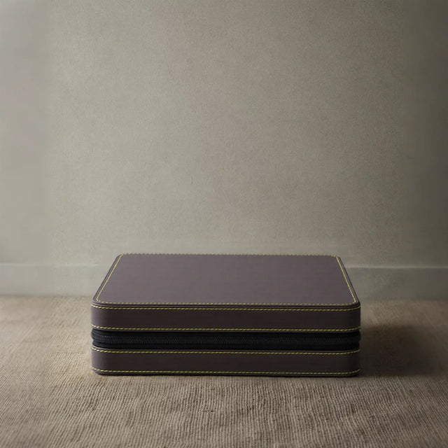 leather jewelry storage box