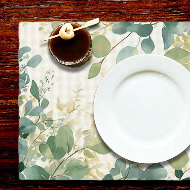 linen placemat details