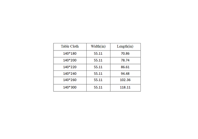 linen plain khaki tablecloth with lace trimming size chart