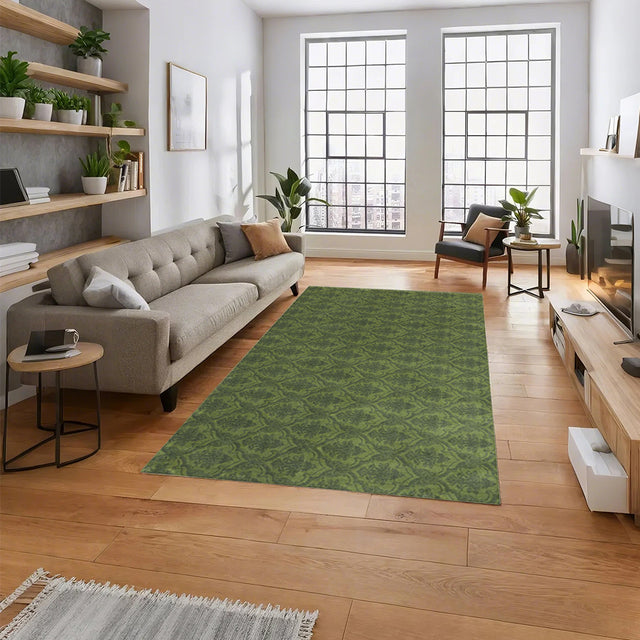 living-room-enterway-baroque-green-rug